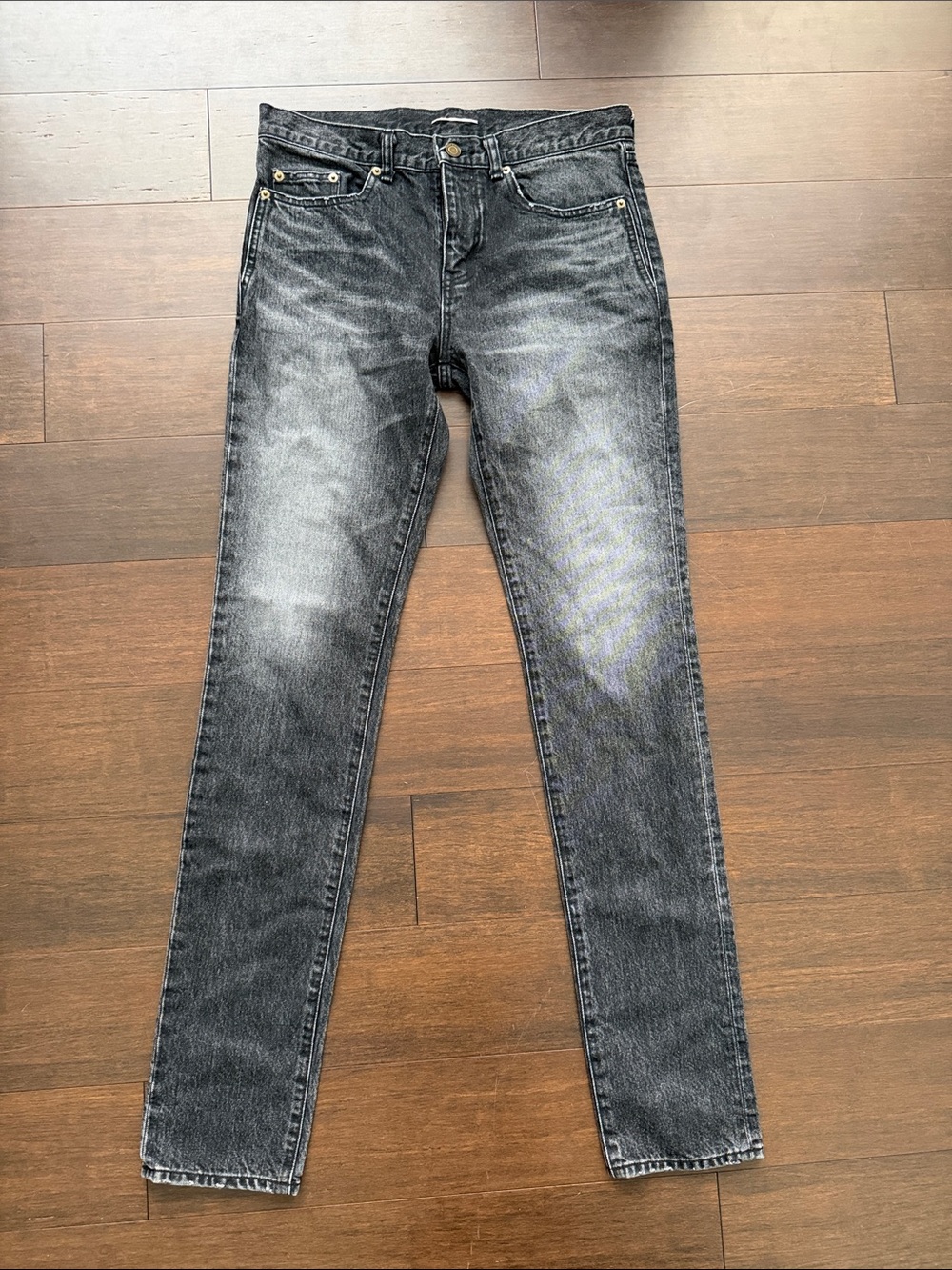 Saint Laurent Washed Denim Jeans